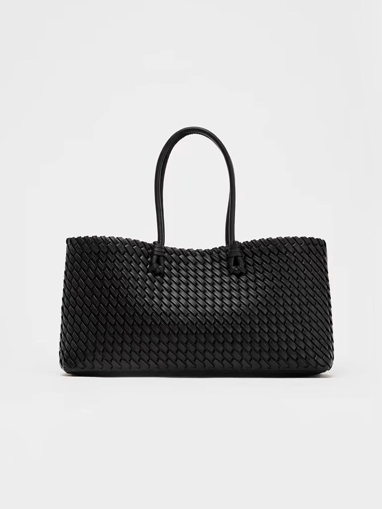 Venezia Weave Tote - Black