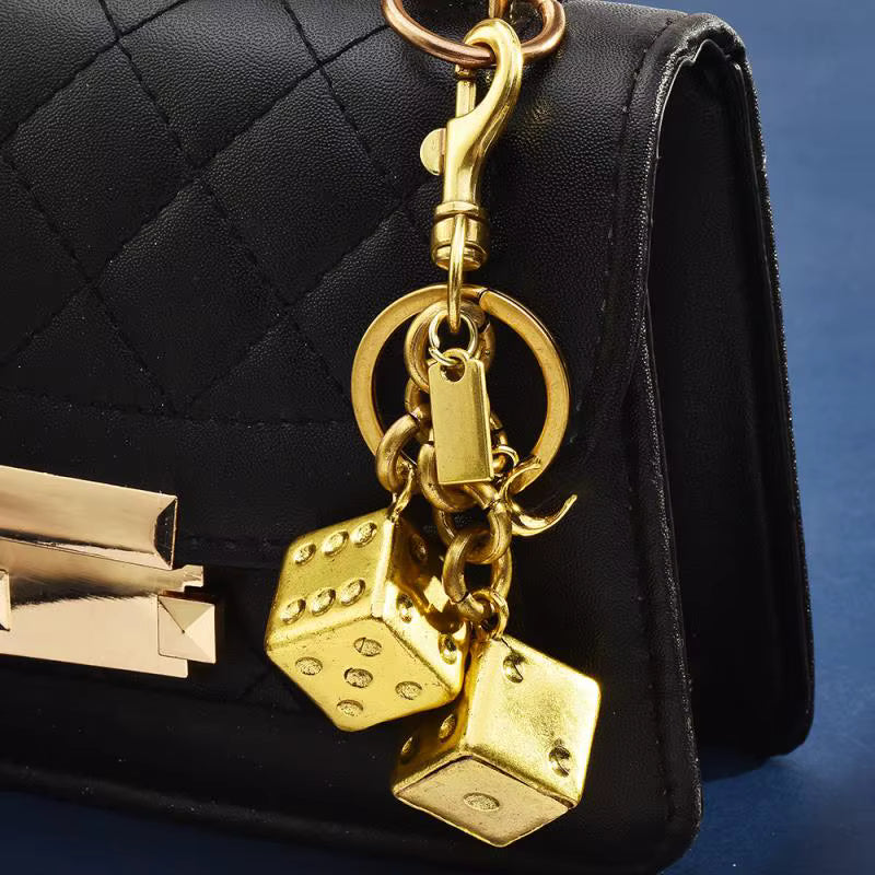 Golden Dice Charm