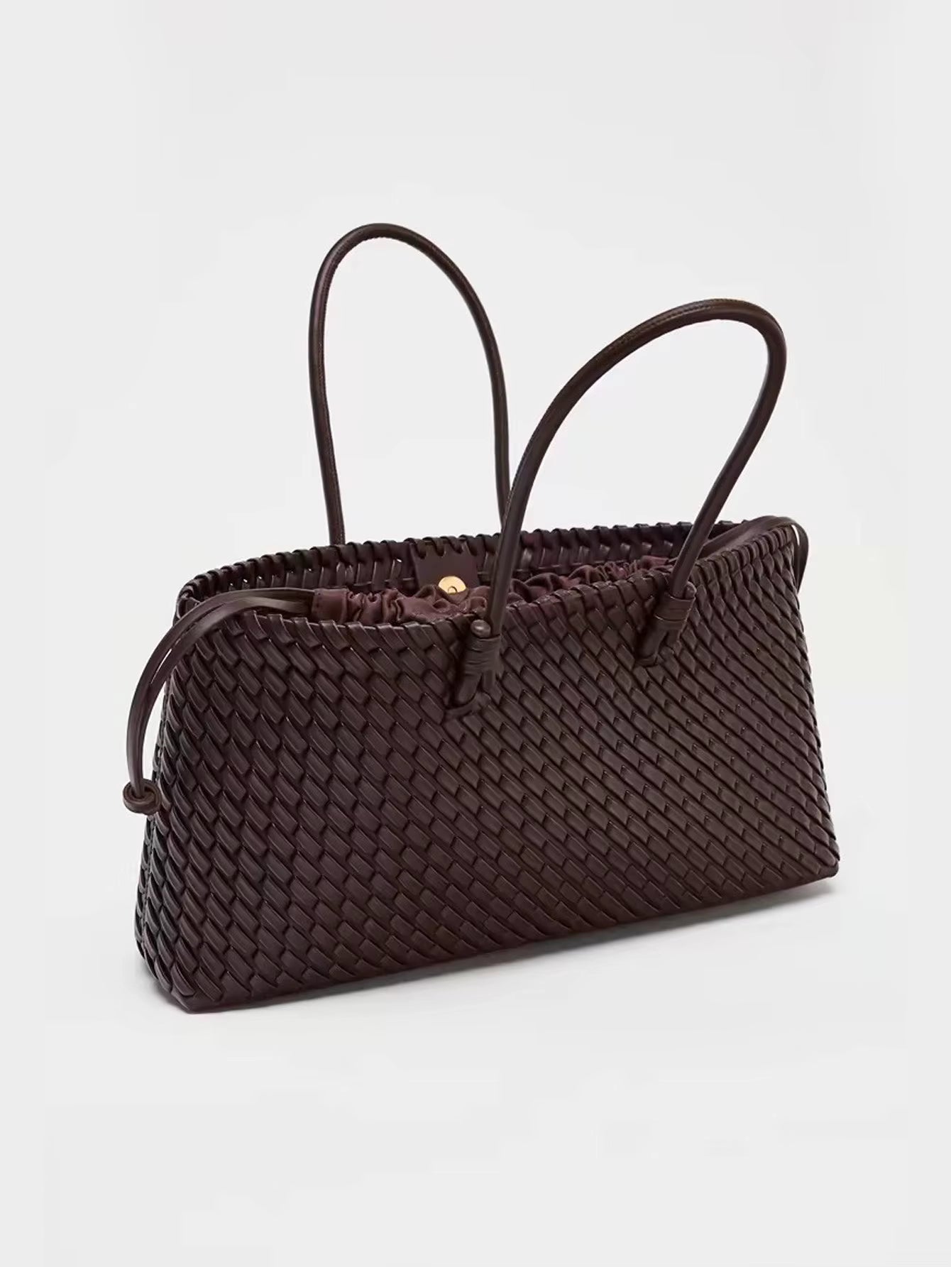 Venezia Weave Tote - Espresso
