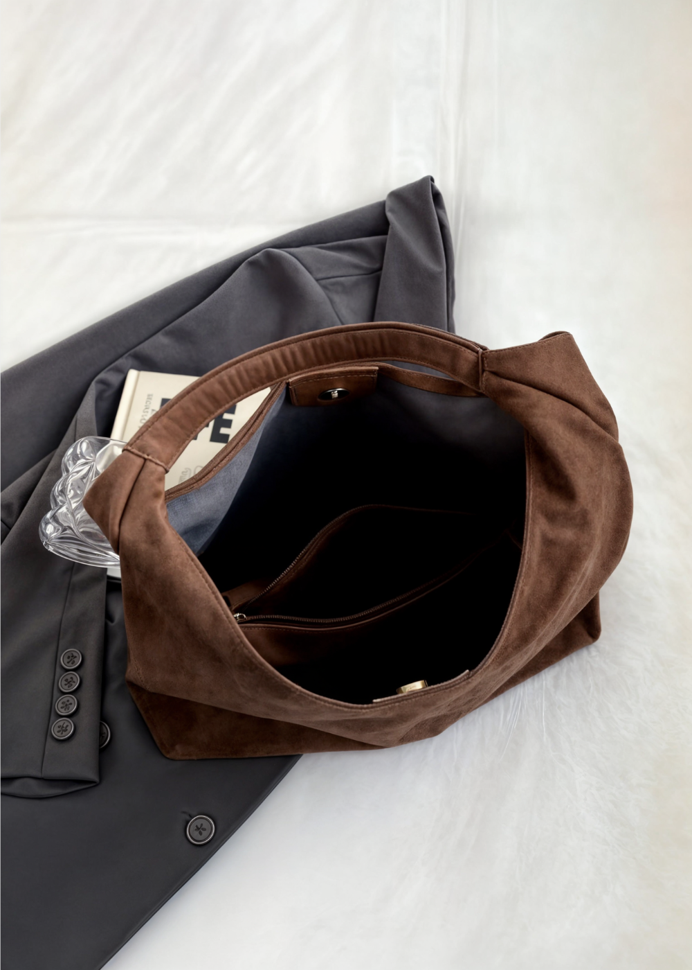 Capri Suede Hobo Bag